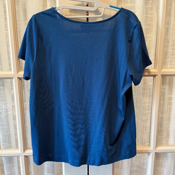 J. Jill Short Sleeve V Neck Tee - Picture 3 of 3